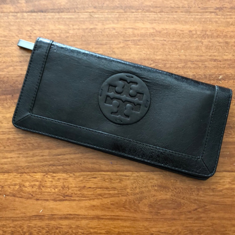 Tory Burch black wallet clutch